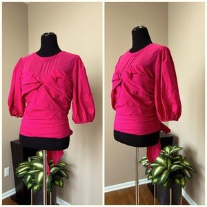 NWT 💙 Fuchsia Short Sleeve Top